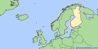 Location of Helsinki