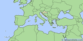 Location of Zagreb