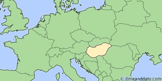 Location of Budapest