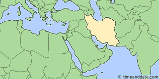 Location of Tehran