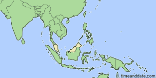 Location of Kuala Lumpur
