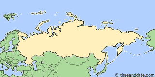 Location of Anadyr