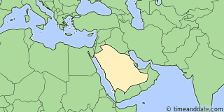 Location of Riyadh