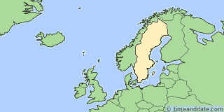 Location of Stockholm