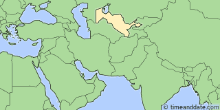 Location of Tashkent