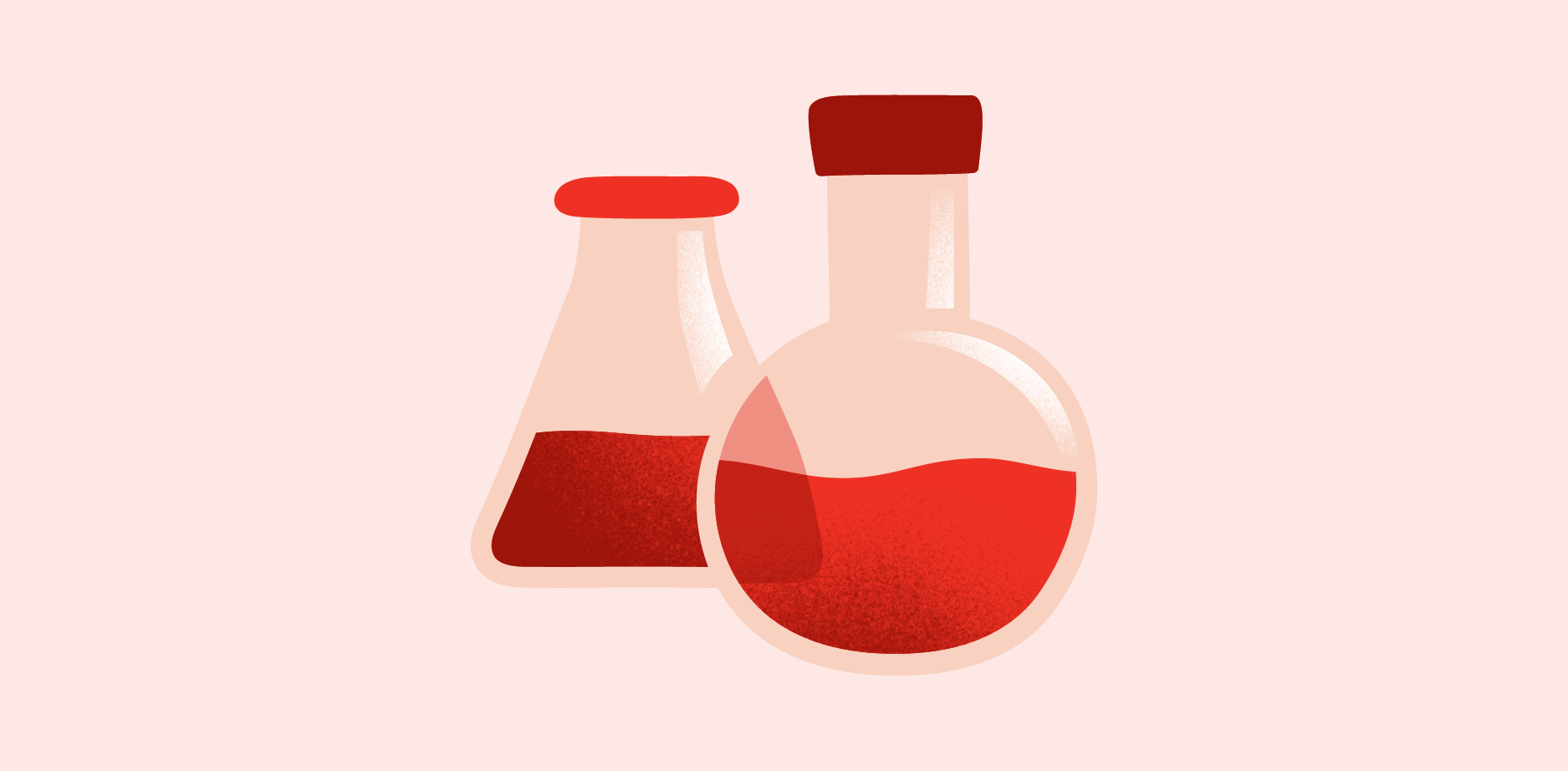 icon of beakers with red liquid