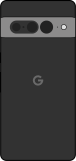 Diagram of a Pixel 7 smartphone in black.