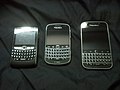Image 1Several BlackBerry smartphones, which were highly popular in the mid-late 2000s (from Smartphone)