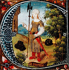 A girl holding a sword and a halberd