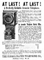 Image 11Acoustic telephone ad, The Consolidated Telephone Co., Jersey City, New Jersey, 1886