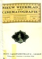 Nieuw Weekblad voor de Cinematografie 1, 6 oktober 1922. Dutch weekly of cinematography.