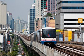 Bangkok Skytrain built by Siemens