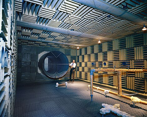 Aerodynamic noise facility at JPL (c. 1970)