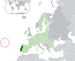 Location of the Azores within the European Union