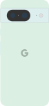 Diagram of a Pixel 8 smartphone in green.