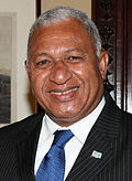 Frank Bainimarama in 2014