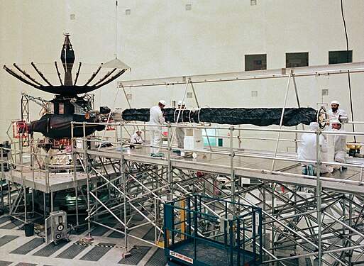Galileo spacecraft in JPL's High Bay