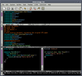Image 3A screenshot of GNU Emacs 22.0.91.1, from Ubuntu’s emacs-snapshot-gtk package.