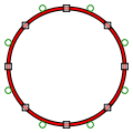 TrueType outlines use quadratic Bézier curves.