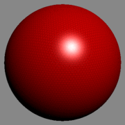 Another sphere-like mesh rendered with a very high polygon count