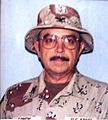 COL Charles J. Linch, Commander 142nd Field Artillery Brigade, December 1990 – August 1993. COL Linch commanded the brigade during its deployment to the Persian Gulf in support of Operation Desert Storm.