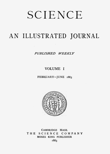 Title page of the first volume of the resurrected journal (February–June 1883)