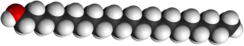 Spacefill model of docosanol