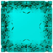 A three-dimensional Mandelbox fractal of scale -1.5.