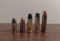 From left to right: .32 Short, .32 ACP, .32 S&W Long, .32 H&R Magnum and .327 Federal Magnum.