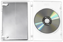 Wii disc in open case