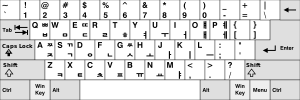 North Korean keyboard, slightly different from its South Korean counterpart