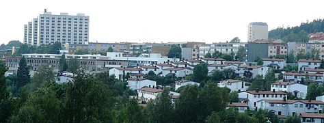 Highly populated urban area of Bjerke