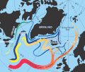 Image 46In the subpolar gyre of the North Atlantic warm subtropical waters are transformed into colder subpolar and polar waters. In the Labrador Sea this water flows back to the subtropical gyre. (from Atlantic Ocean)
