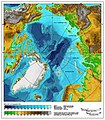 Image 50A bathymetric/topographic map of the Arctic Ocean and the surrounding lands. (from Arctic Ocean)