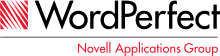 Logo of WordPerfect, Novell Applications Group
