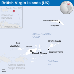 Location of Virgin Islands