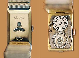 Cortébert digital mechanical wristwatch (1920s)