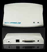 External print server HP JetDirect 170X with LAN and parallel printer ports