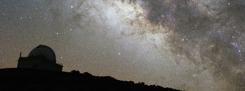 Milky Way above the Jacobus Kapteyn Telescope at La Palma.