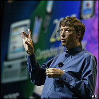 Bill Gates unveiling details of the forthcoming Longhorn operating system