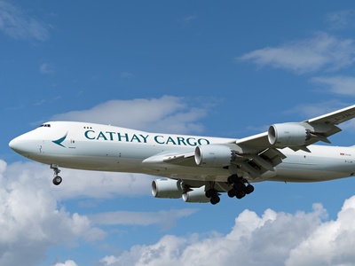 Cathay Cargo in air Travers-Lewis shutterstock 2343424881 - Credit: Travers-Lewis shutterstock - 2343424881
