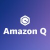 An image with the Amazon Q logo and the AWS logo.