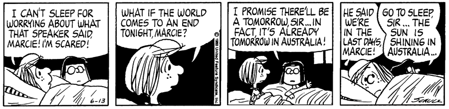 Peanuts Comic Strip for June 13, 1980 