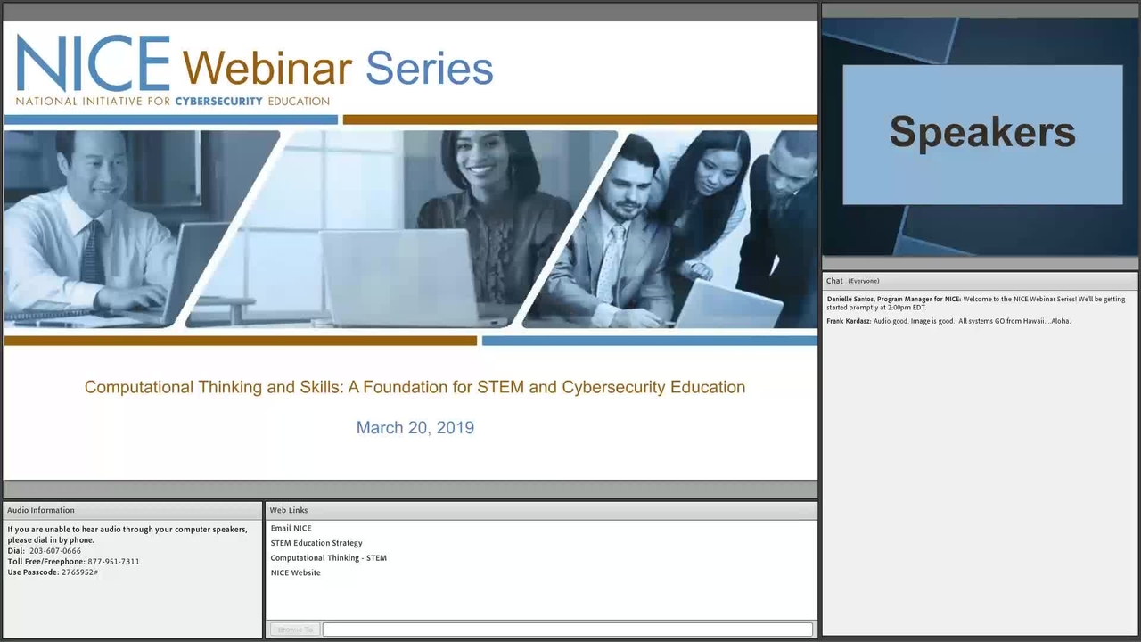 NICE Webinar: Computational Thinking and Skills_ A Foundation for STEM and Cybersecurity Education