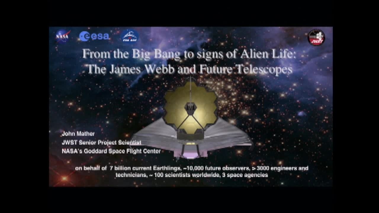 NIST Colloquium Series: From the Big Bang to Signs of Alien Life with the James Webb and Future Telescopes
