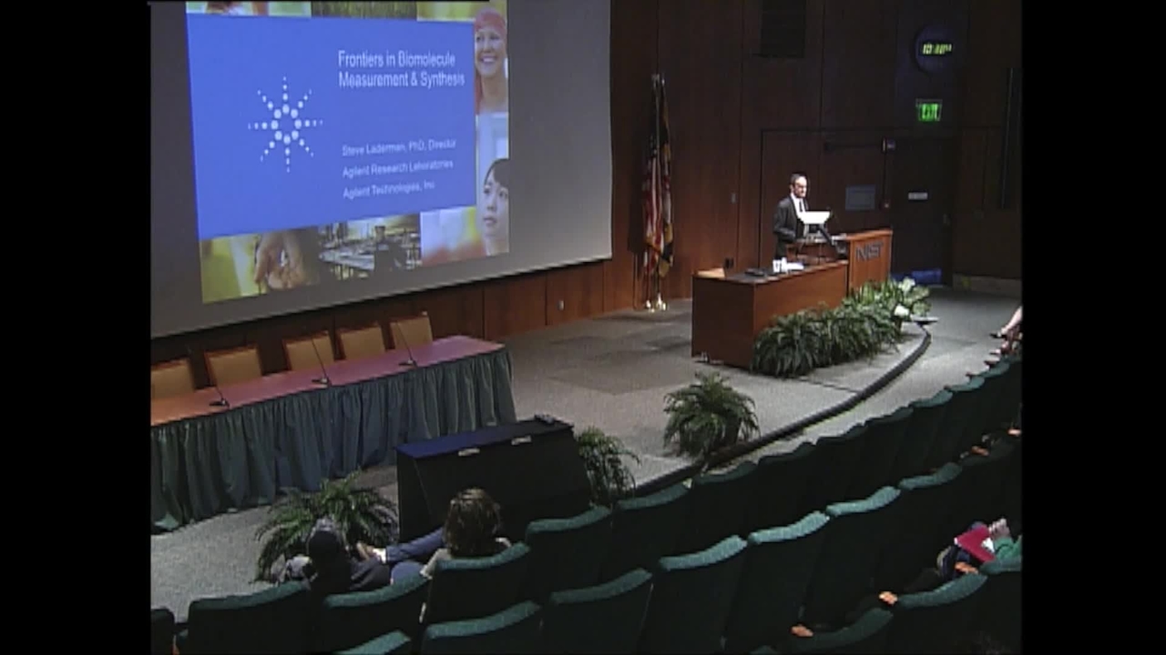NIST Colloquium: Frontiers in Biomolecule Measurement and Synthesis, Stephen Laderman
