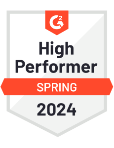 G2 badge high performer spring 2024