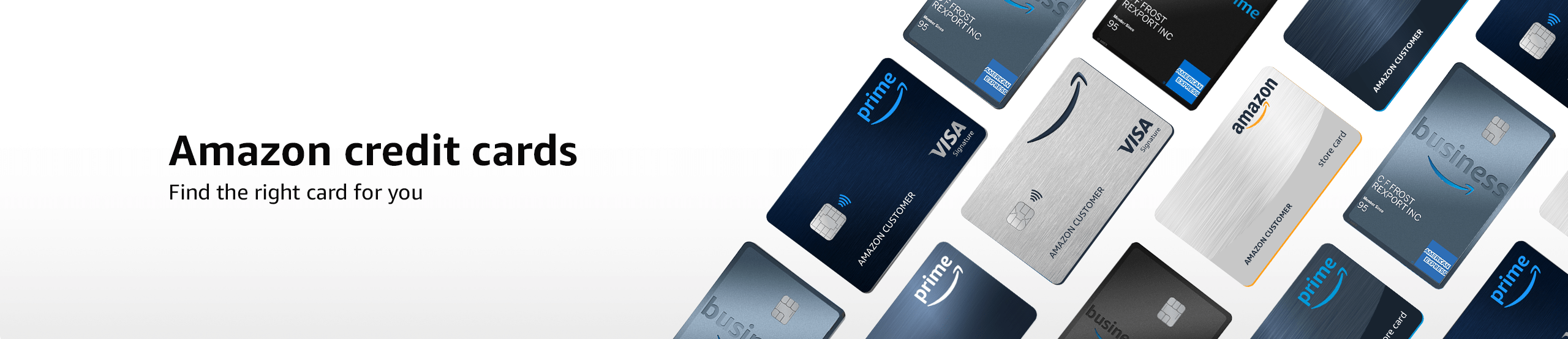 Amazon credit cards, find the right card for you