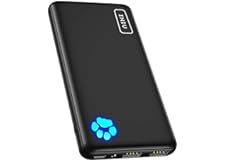 INIU Portable Charger, Slimmest 10000mAh 5V/3A Power Bank, USB C in&Out High-Speed Charging Battery Pack, External Phone Powe