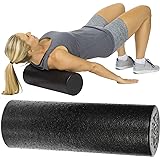 Vive Foam Roller - 18 Inch High Density Massage Stick for Back, Firm Trigger Point, Yoga, Physical Therapy and Exercise - Lon